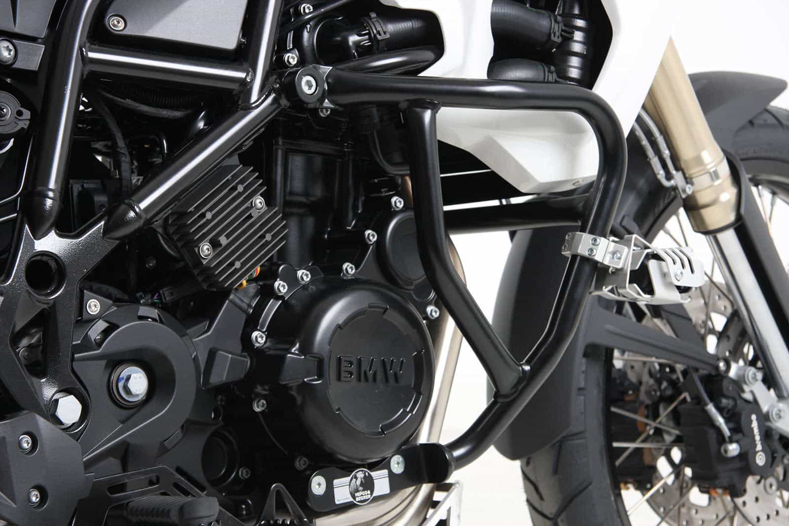 Protezione motore nera per BMW F 650 GS Twin (08-11)/F 700 GS (12-17) Hepco & Becker