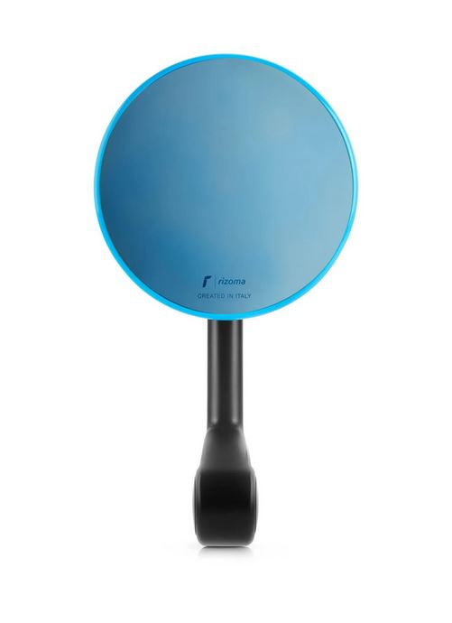 Specchietto da manubrio RIZOMA E-POP per Vespa destra o sinistra, nero/blu