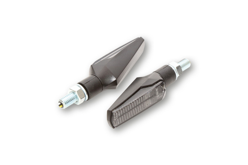 HIGHSIDER Smart Fineline LED 3in1 indicatore di direzione/luce posteriore combinata alloggiamento nero / lente grigio fumo (P