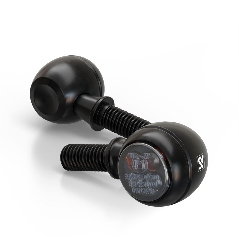 HIGHSIDER smart Circula-S indicatore luminoso/luce di posizione nero/tonico 2in1, omologato E (coppia)