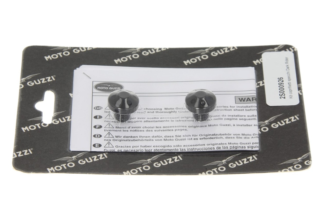 Cover nera per supporto specchietto per Moto Guzzi V7 III/ V9 Bobber/ V9 Roamer / V7 850