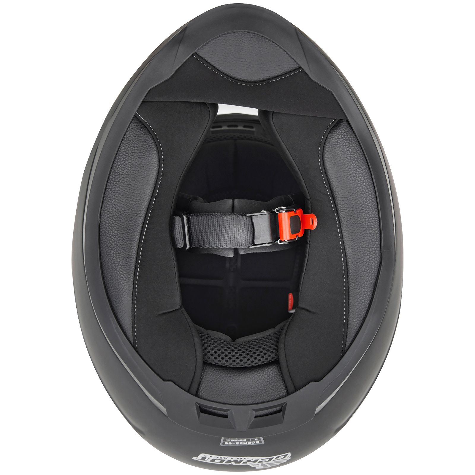 Casco integrale Germot GM 320, nero/bianco opaco