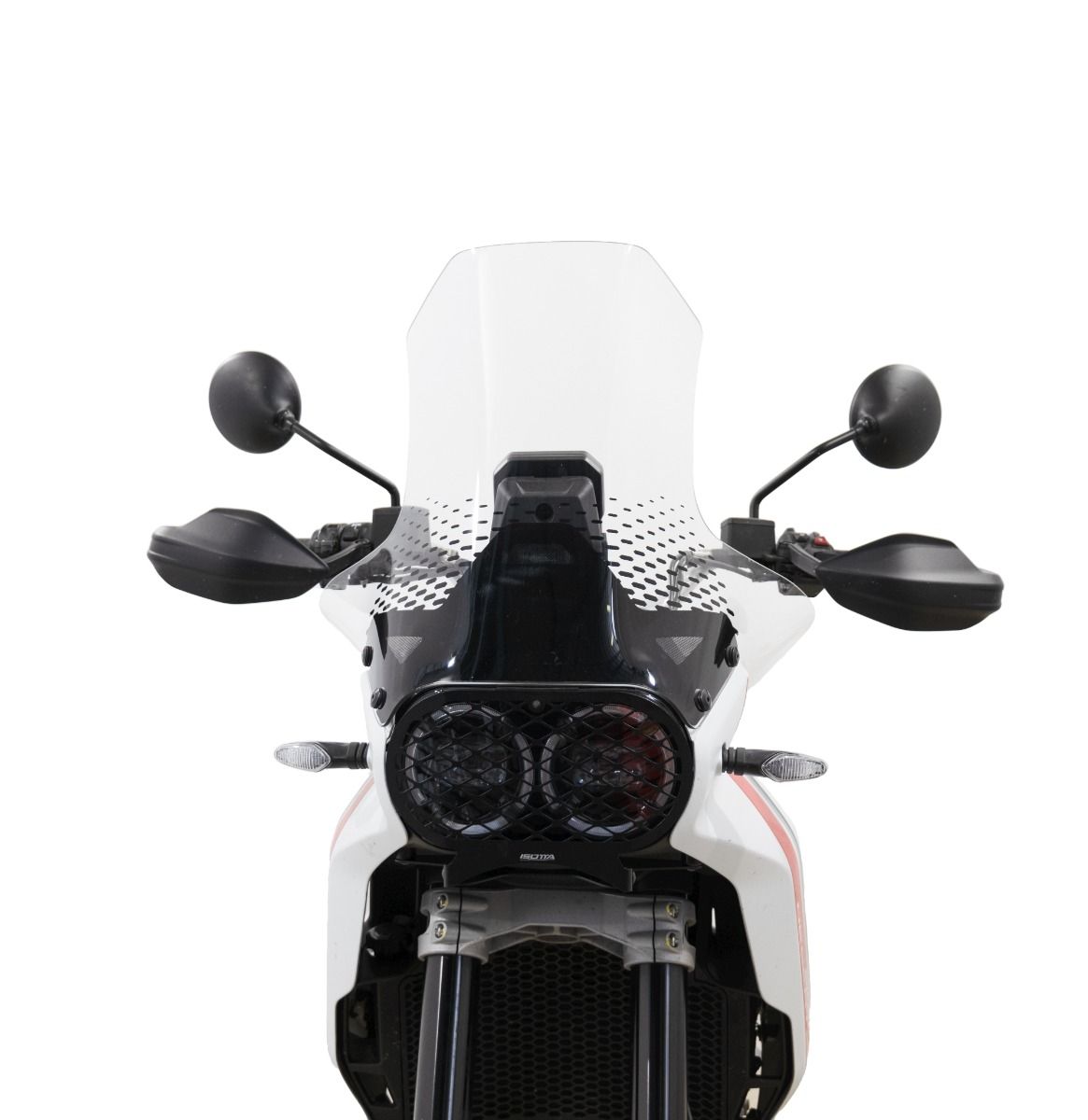 Parabrezza con spoiler laterali - altezza 480 mm per Ducati DesertX