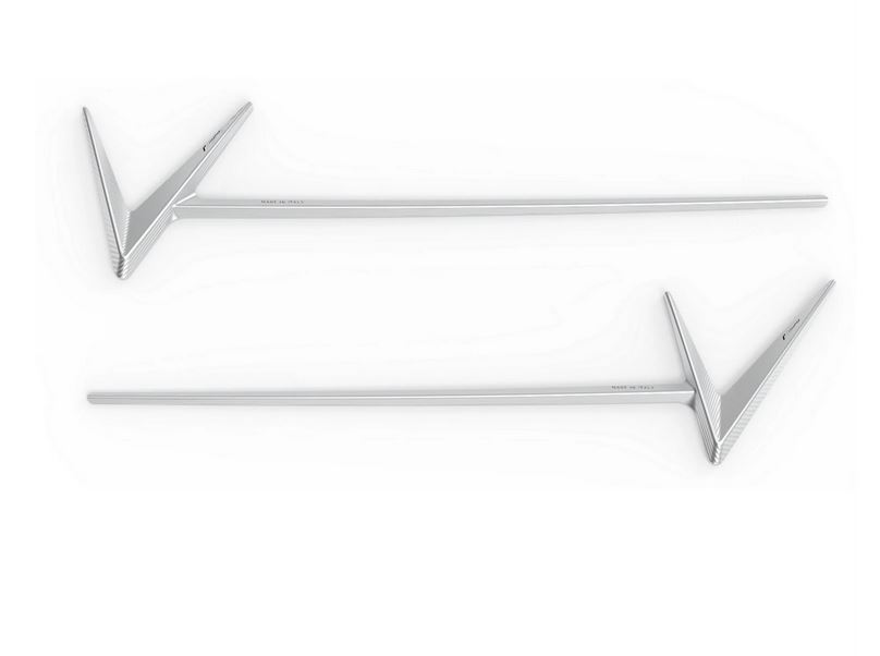 Scritta laterale RIZOMA per Vespa Primavera/Sprint/Elettrica, argento