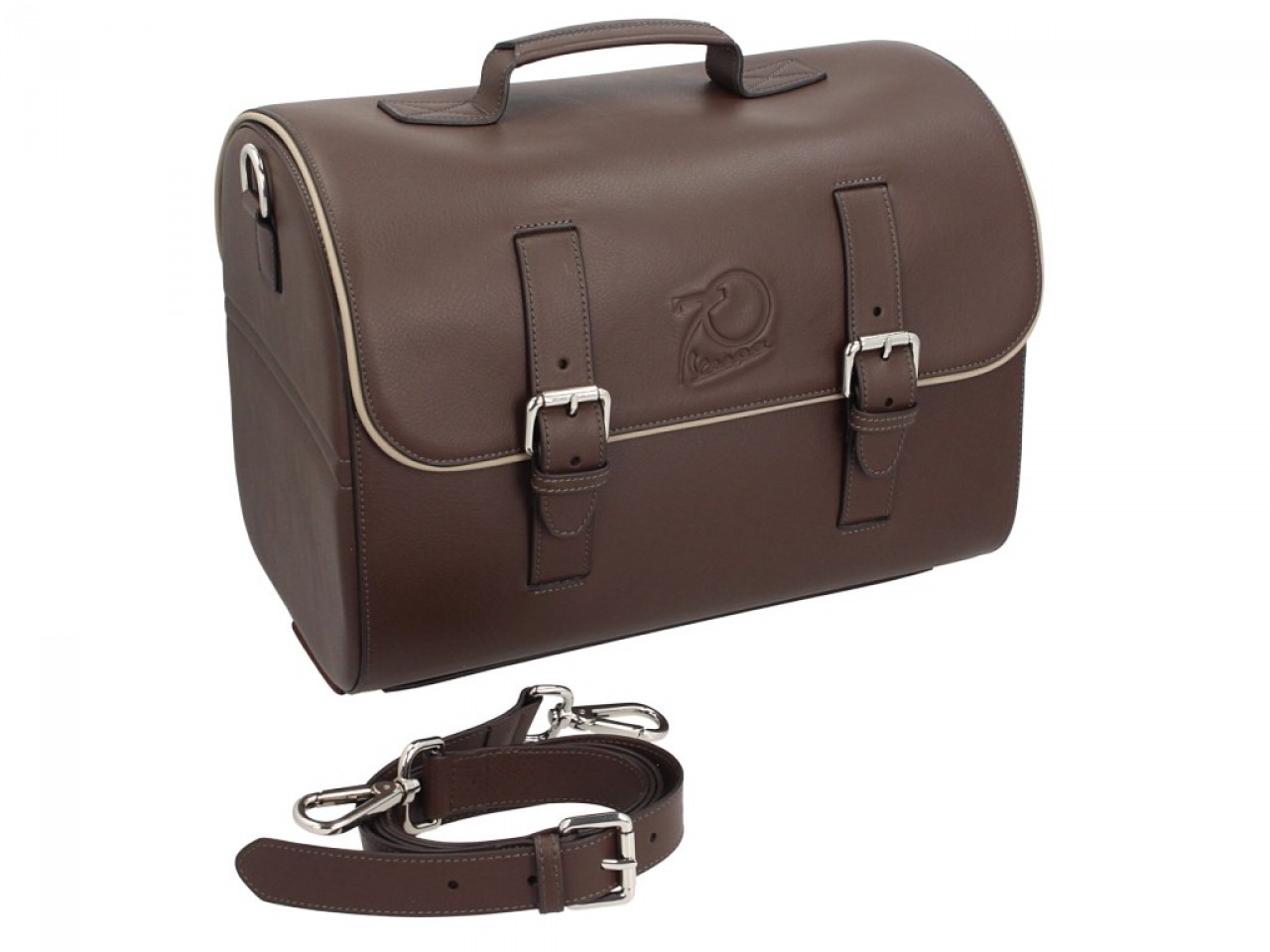 Borsa in pelle originale Vespa versione anni 70 - marrone