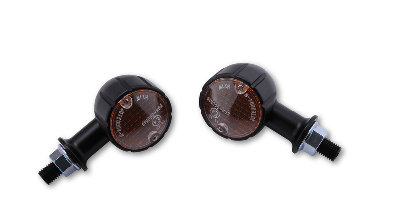 HIGHSIDER Smart Arizona lampadine Mini indicatore di direzione nero / lente arancione (coppia), anteriore e posteriore