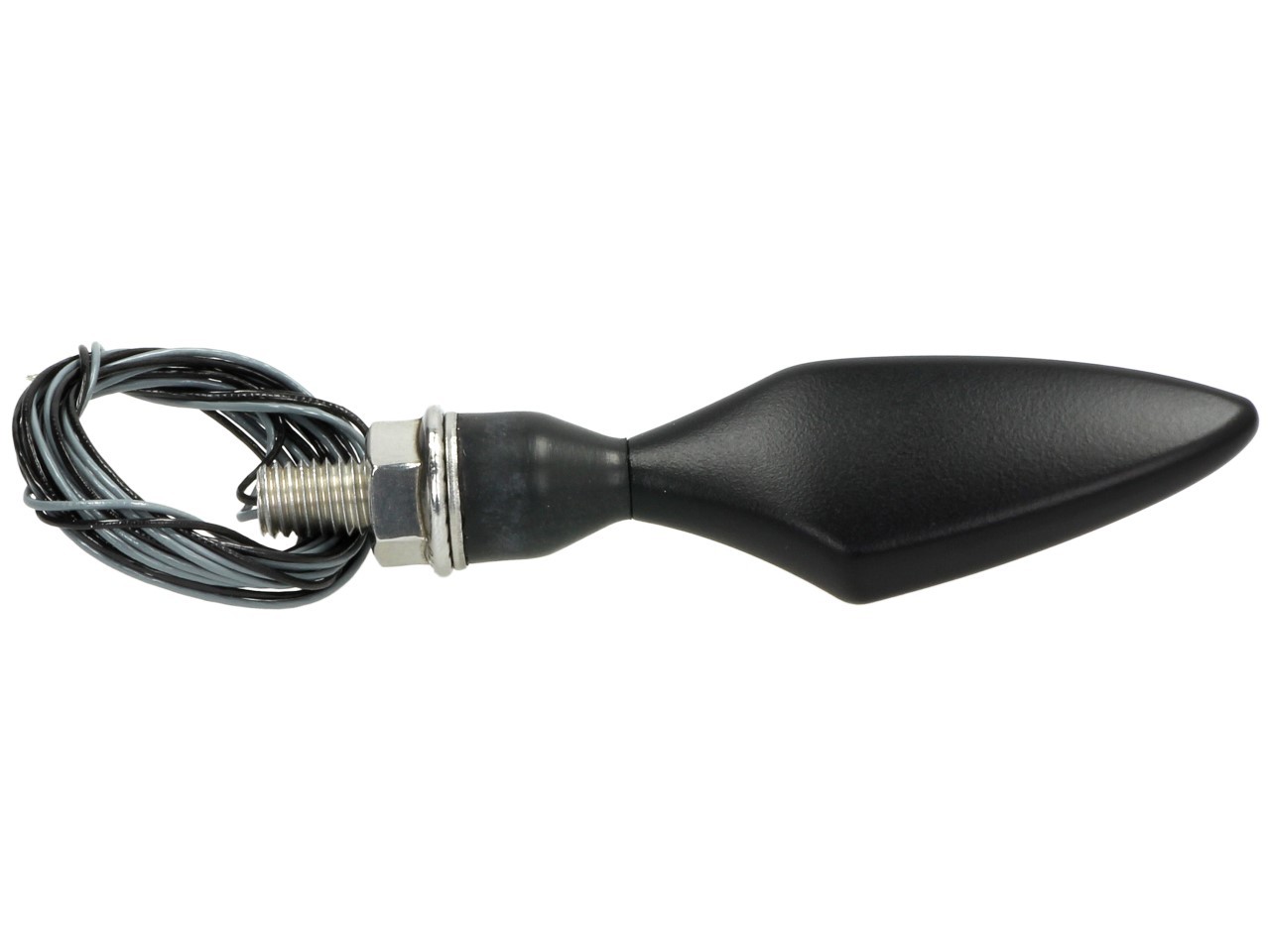 Indicatore Kellermann, rombo, acciaio, LED, VR/HL, 12 V, nero satinato, M8x20, omologato E