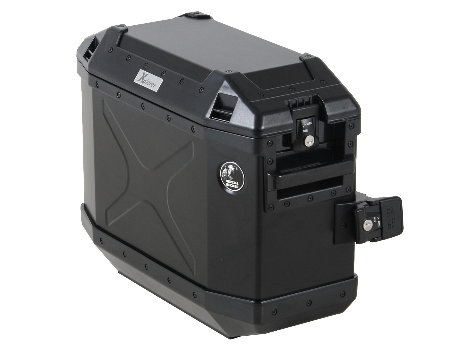 Valigia laterale Alu Xplorer 30 nera Hepco & Becker