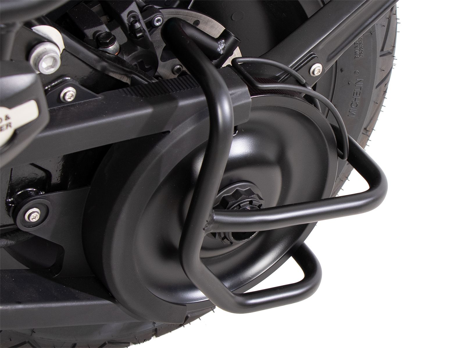 Protezione della trasmissione nera per BMW CE 02 (23-) Hepco & Becker