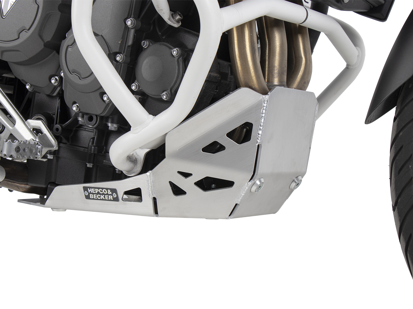 Piastra di protezione motore in alluminio per Triumph Tiger 900 Rally Pro (24-) Hepco & Becker