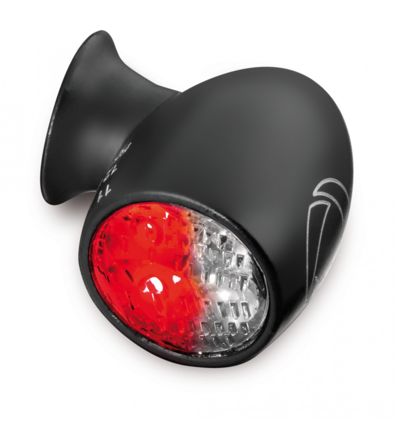 Indicatore di direzione Kellermann, luce posteriore e freno, Atto DF, acciaio, LED, HL/HR 12 V, nero opaco