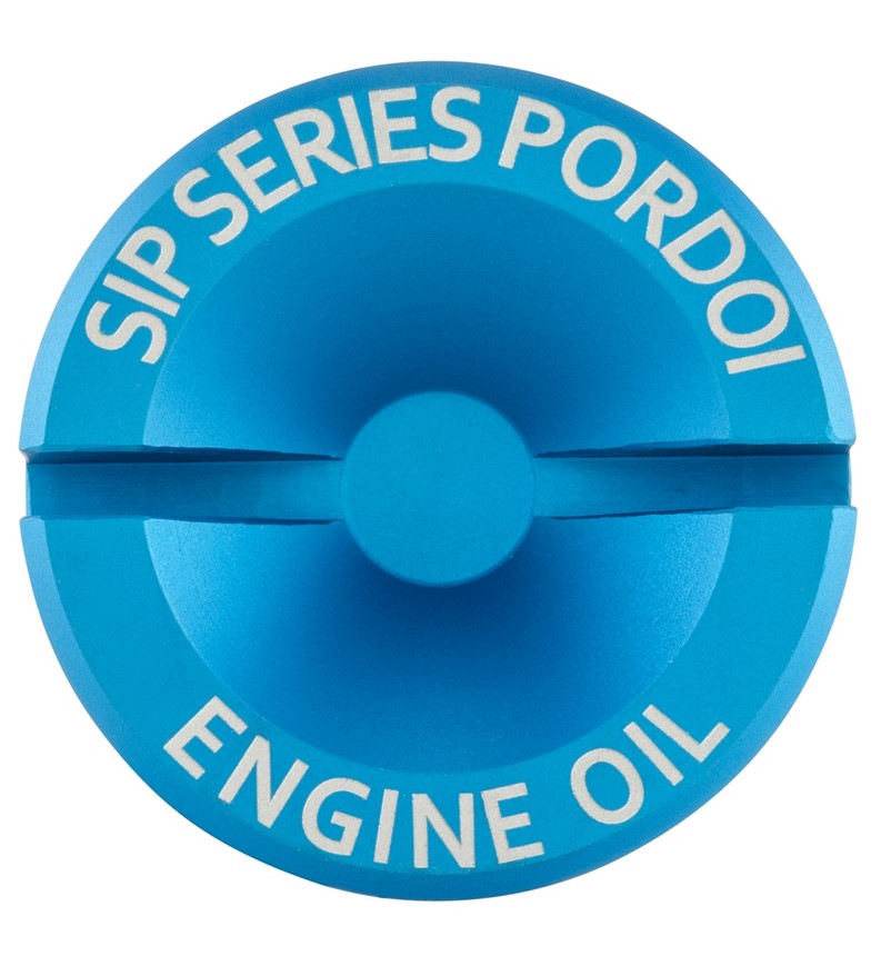 Vite riempimento olio olio motore per Vespa, blu opaco
