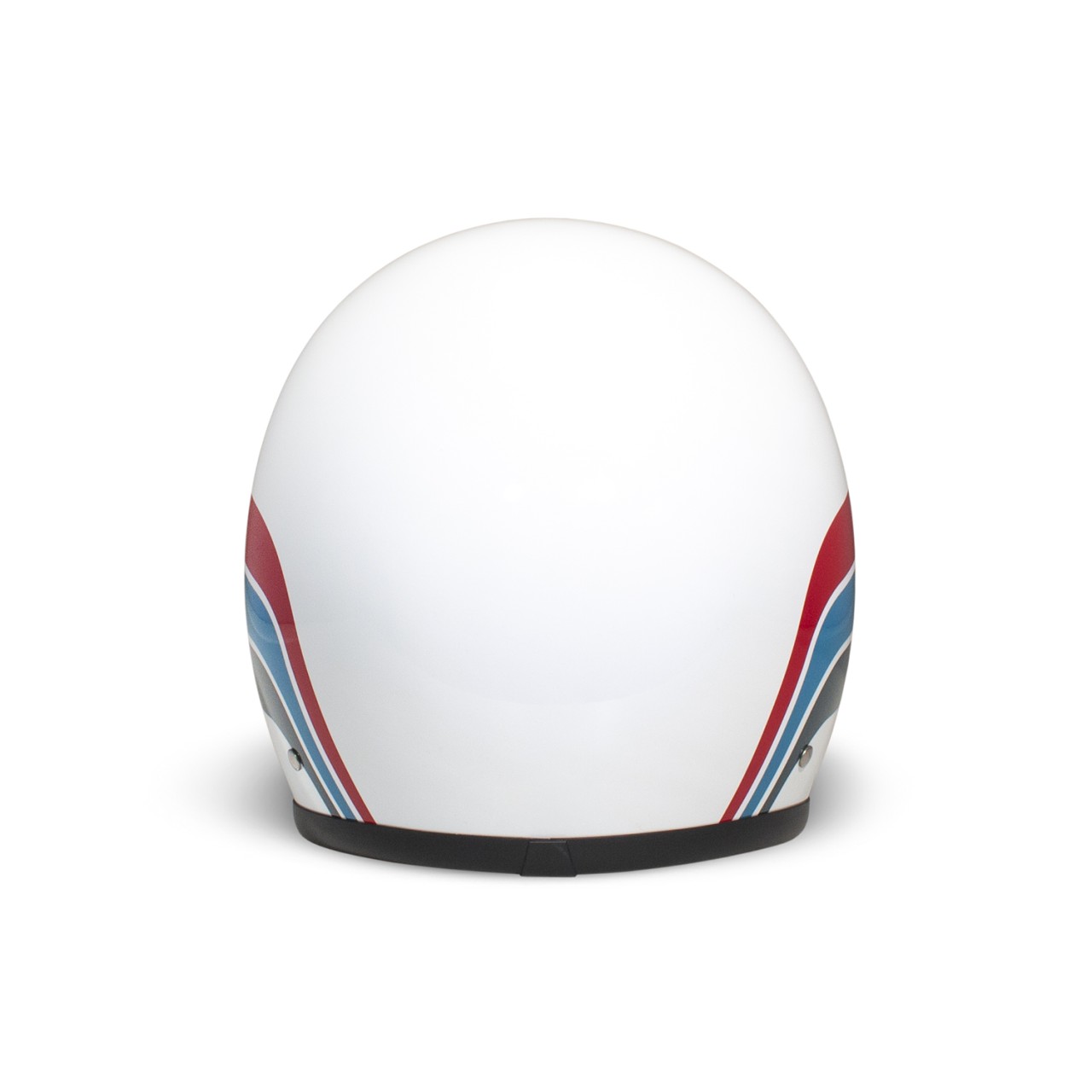 Casco DMD jet retrò, bianco, lucido, Artemis, vetroresina, ECE 22.06