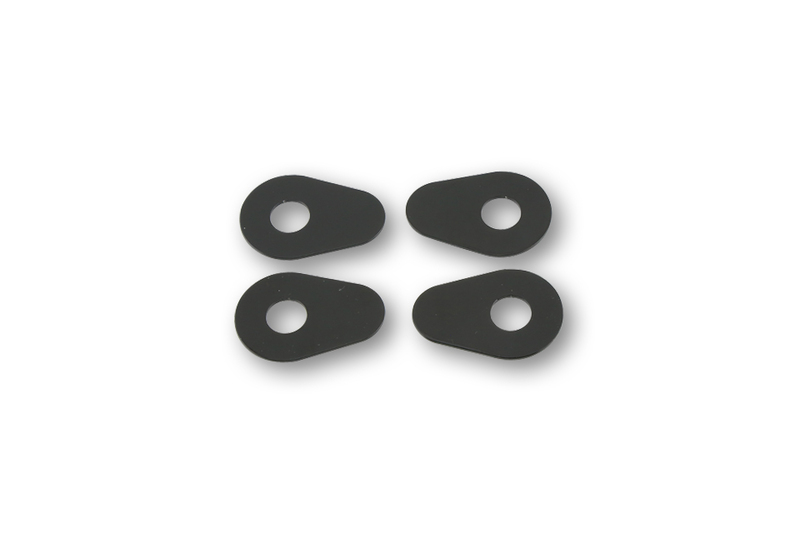 HIGHSIDER Piastre di montaggio intelligenti Indy Spacer Alluminio Nero, Per varie Yamaha