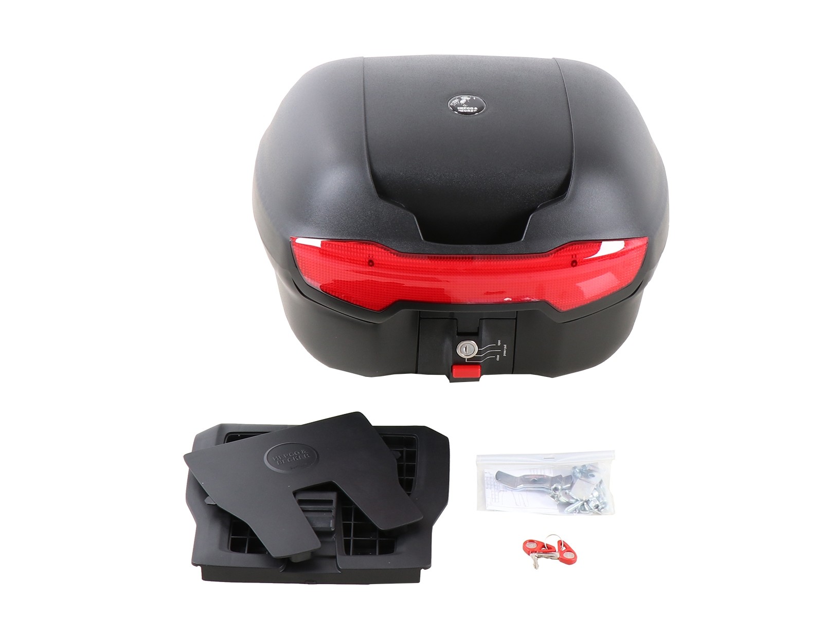 Journey Topcase 40 nero incl. paletta universale per portapacchi di terzi Original Hepco & Becker