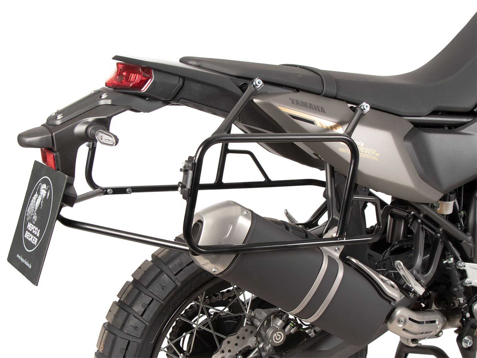 Portavaligie laterale fisso nero per Yamaha Ténéré 700 (25-) Hepco & Becker