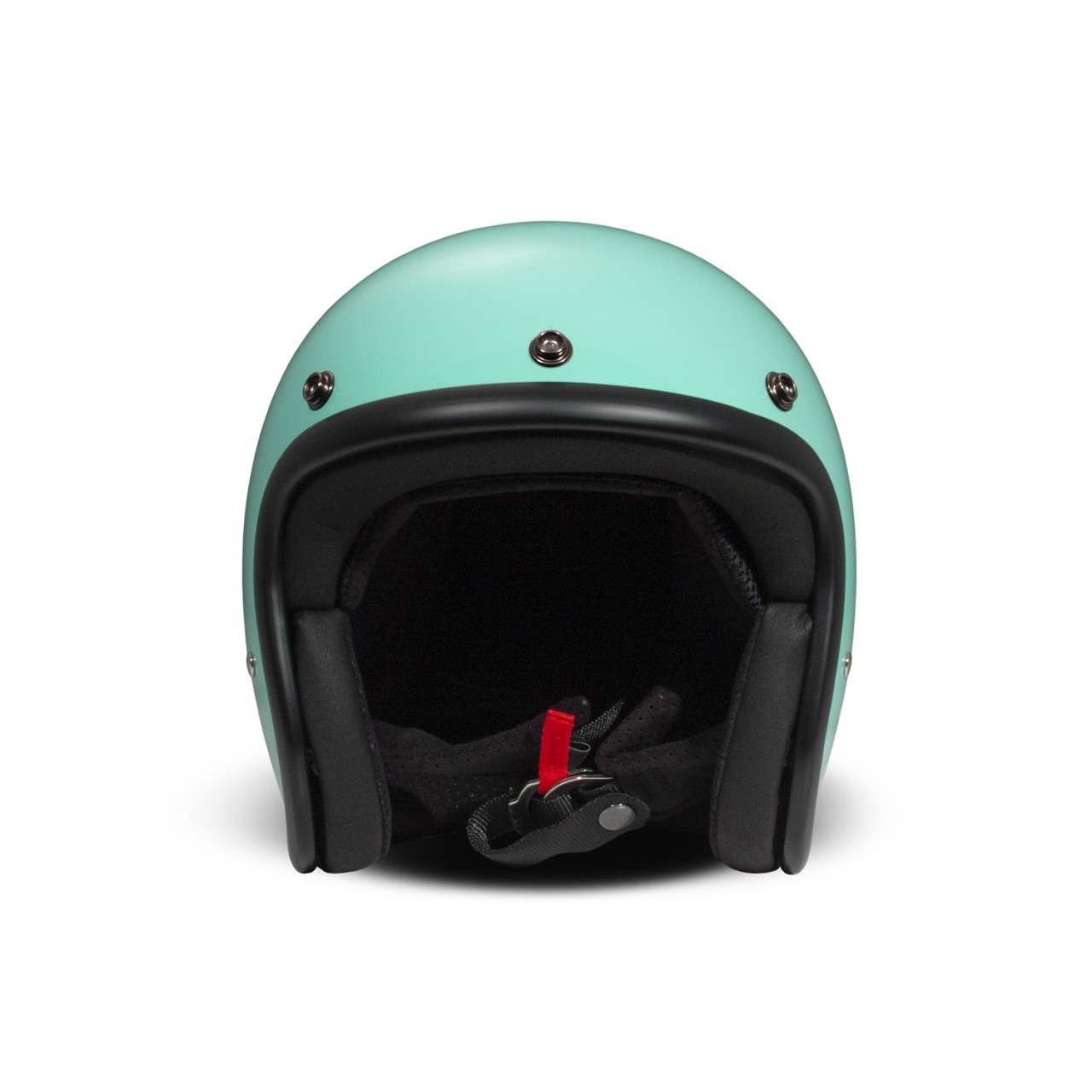 Casco jet DMD Retro, turchese, lucido, vetroresina, ECE 22.06