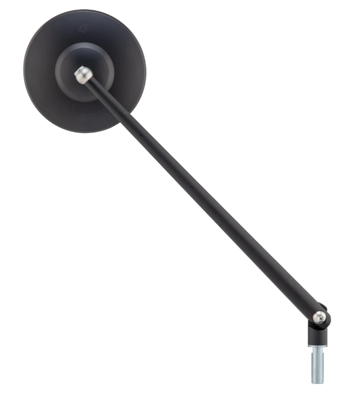 Specchio standard per Vespa, filettatura destra, nero opaco
