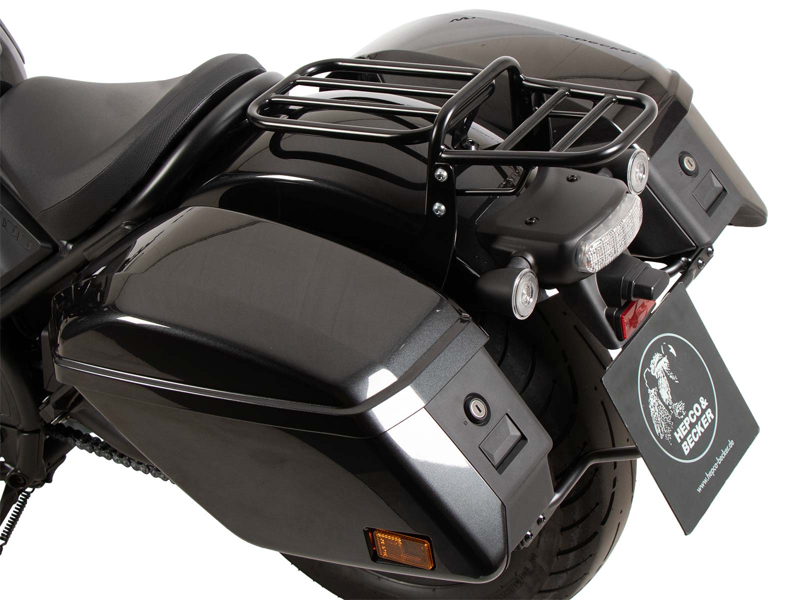 Portapacchi tubolare nero per Honda CMX 1100 Rebel /DCT (21-24) Hepco & Becker