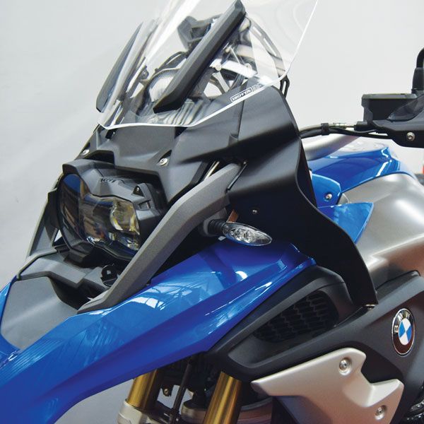 Coppia di deflettori superiori per BMW R 1200 GS LC /Rallye (17-18), R 1250 GS, coppia, nero opaco