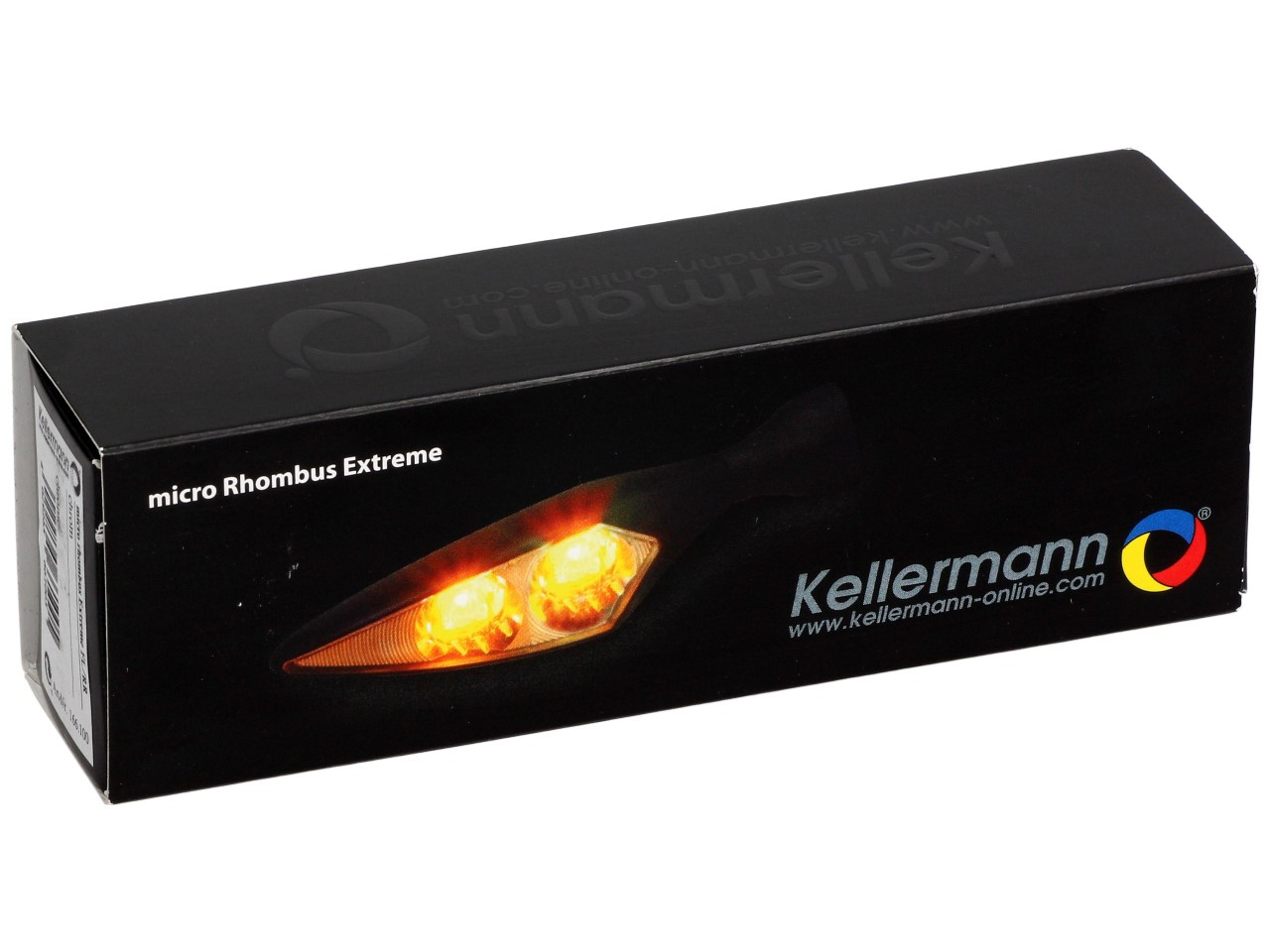 Indicatore Kellermann, Rhombus Extreme, alluminio, LED, VL/HR, 12 V, cromo lucido, M8x20, omologazione E