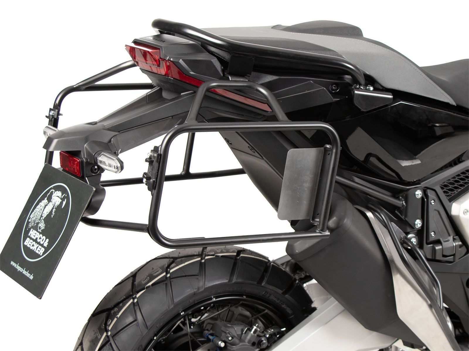 Portavaligie laterale fisso nero per Honda X-ADV (25- ) Hepco & Becker