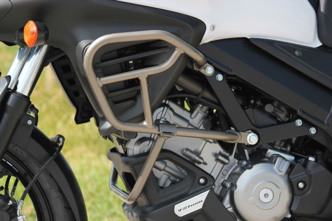 Supporto motore, titanio/oro per Suzuki V-strom 650 BJ. 2012-2016