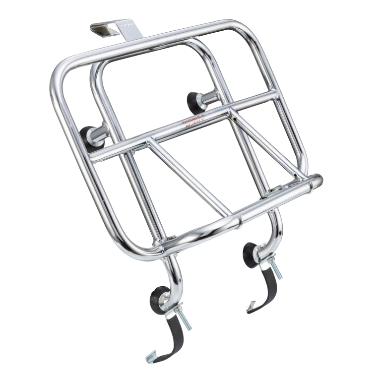 Portapacchi anteriore per Vespa GTS/GTS Super/GTV/GT 60/GT/GT L 125-300cc, pieghevole, cromato