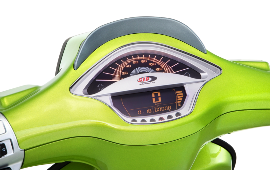 Contagiri/tachimetro per Vespa Primavera/Sprint 50-150cc 2T/4T AC, argento