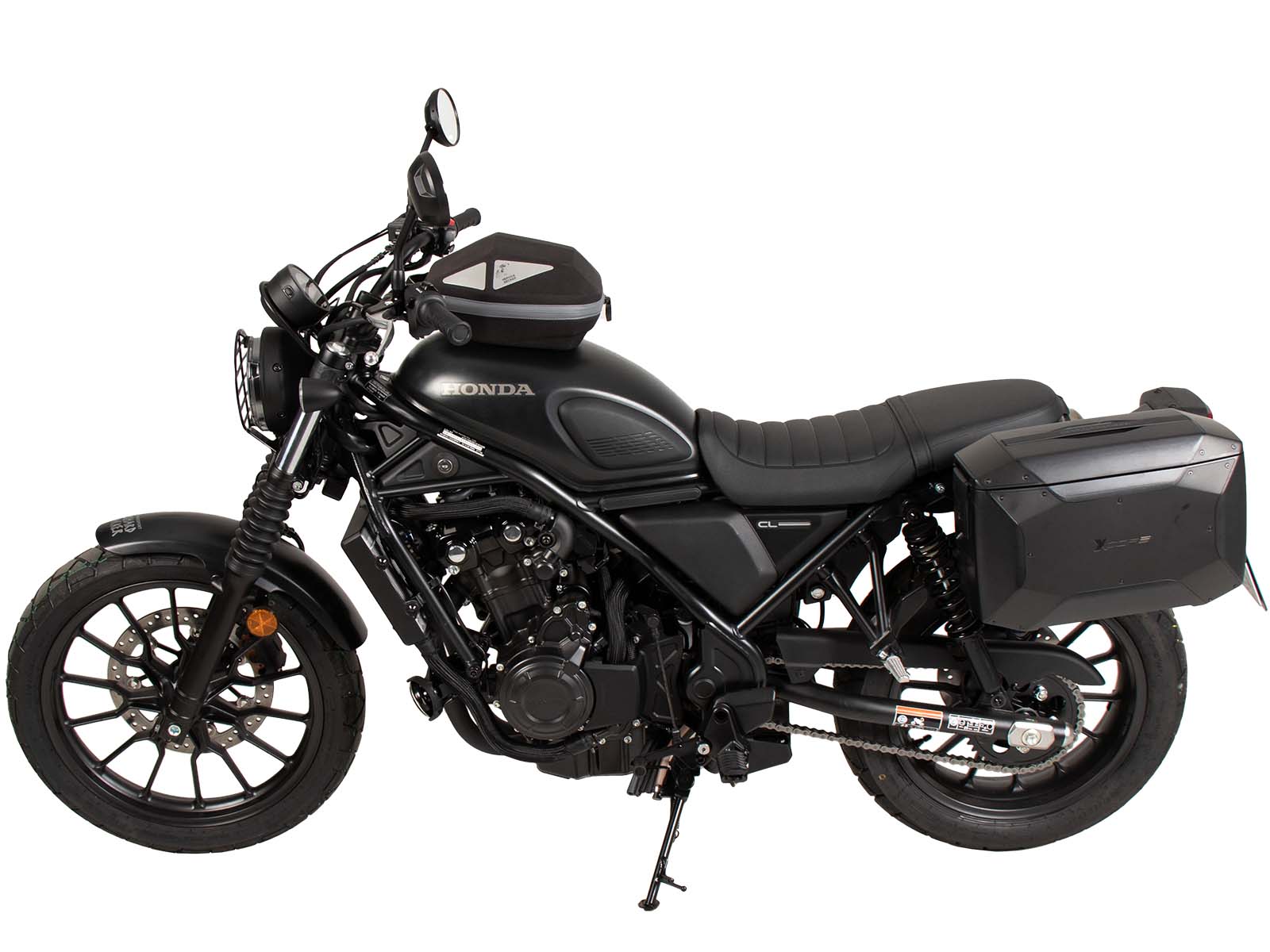 Portapacchi laterale sinistro C-Bow nero per Honda CL 500 Scrambler (23-) Hepco & Becker