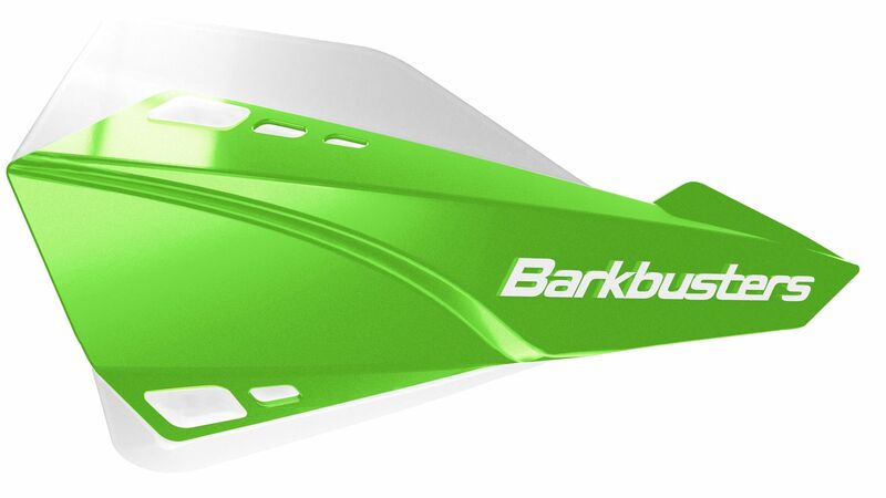 Barkbusters Sabre set di paramani con attacco universale verde/bianco