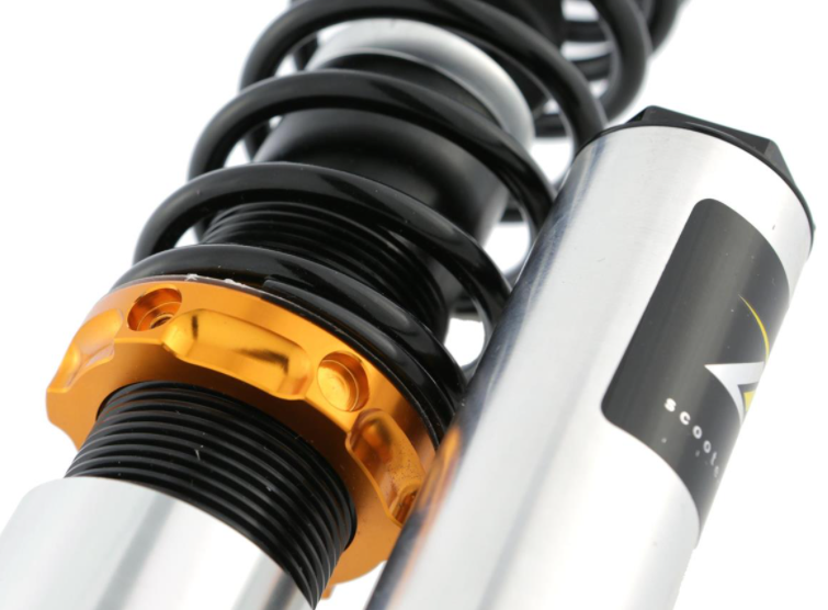 Ammortizzatore anteriore per Vespa GTS/GTS Super/GTV/GT 60/GT/GT L, argento/arancio