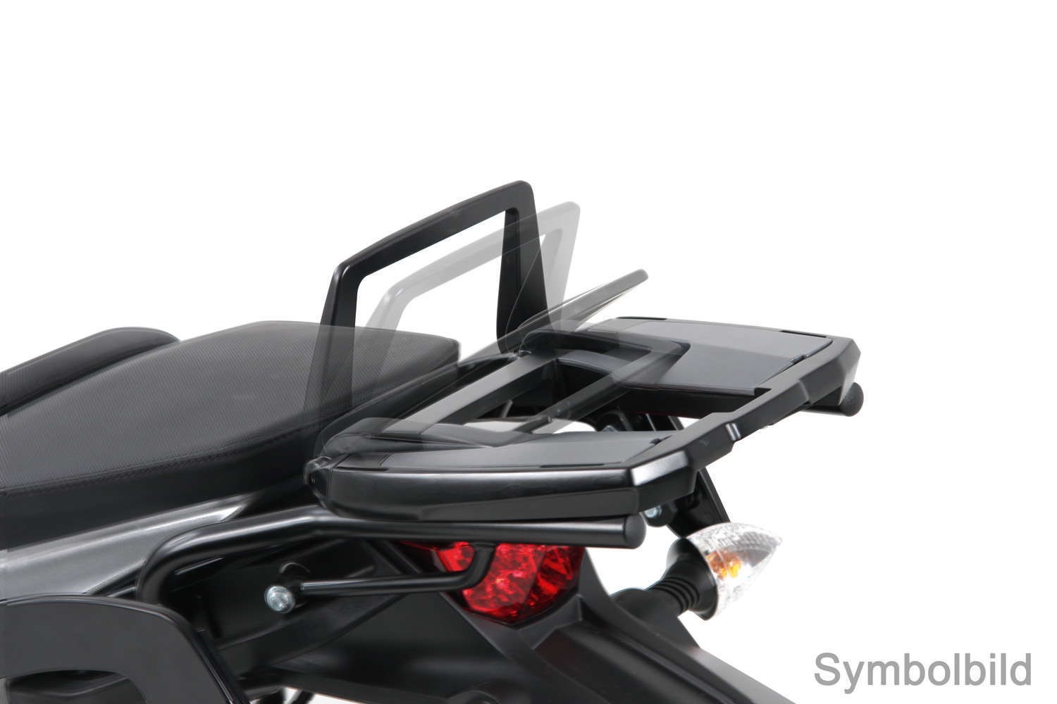 Easyrack porta bauletto nero per Aprilia Caponord 1200 (Bj.13-16) Hepco & Becker