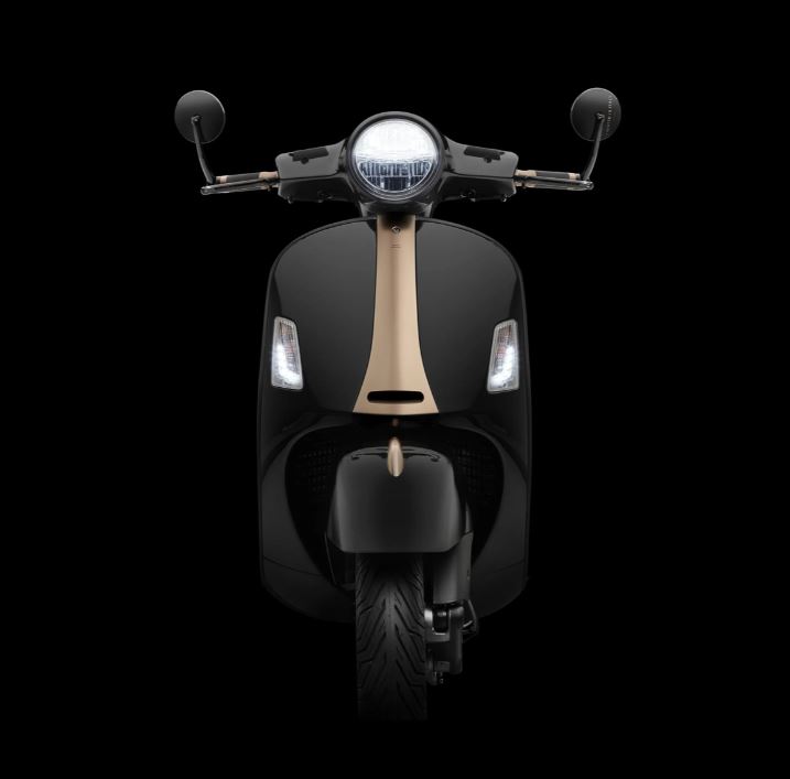 Specchietto da manubrio RIZOMA "SPIRIT RS" per Vespa GTS/GTS Super/GTV/GT, scritta in bronzo
