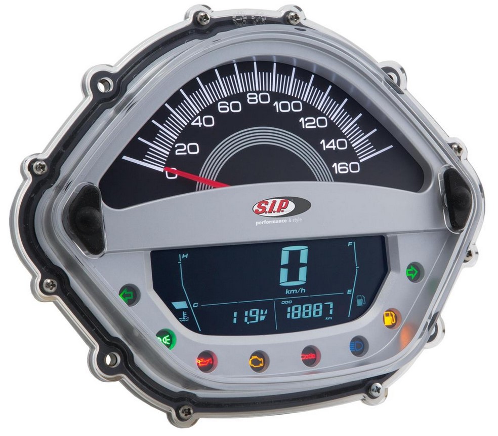 Contagiri / tachimetro per Vespa GT/GT L 125/200cc/ GTS 125cc, argento