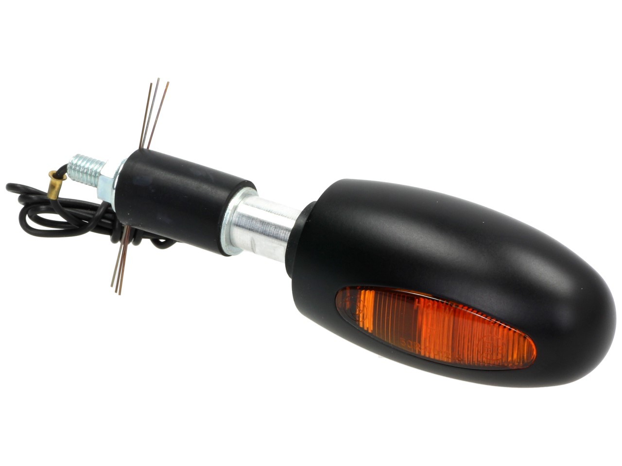 Indicatore Kellermann, BL 1000 giallo, alluminio, alogeno, VR/VL, 12 V, 21 W, nero satinato