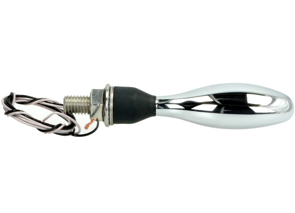 Indicatore Kellermann, Micro 1000 alogeno, acciaio, alogeno, HR/HL, 12 V, 6 W, cromo lucido, M8x20
