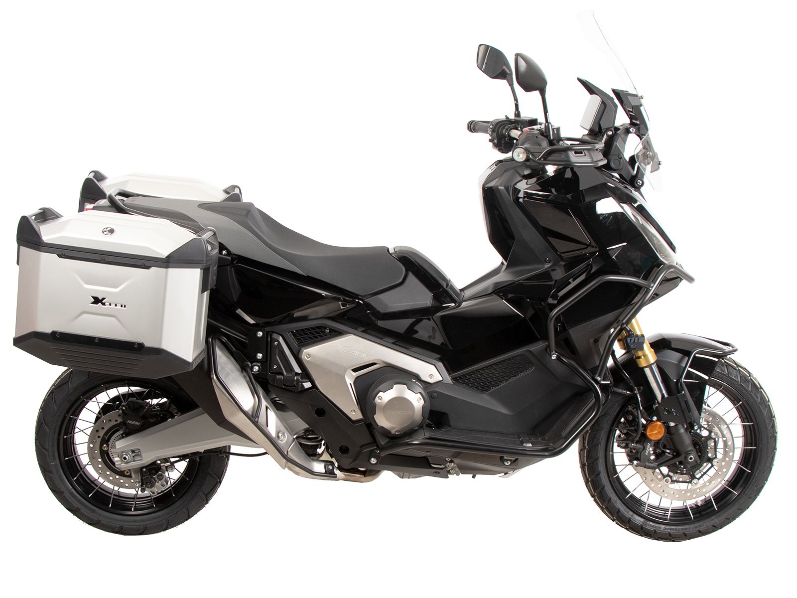 Portavaligie laterale fisso nero per Honda X-ADV (25- ) Hepco & Becker