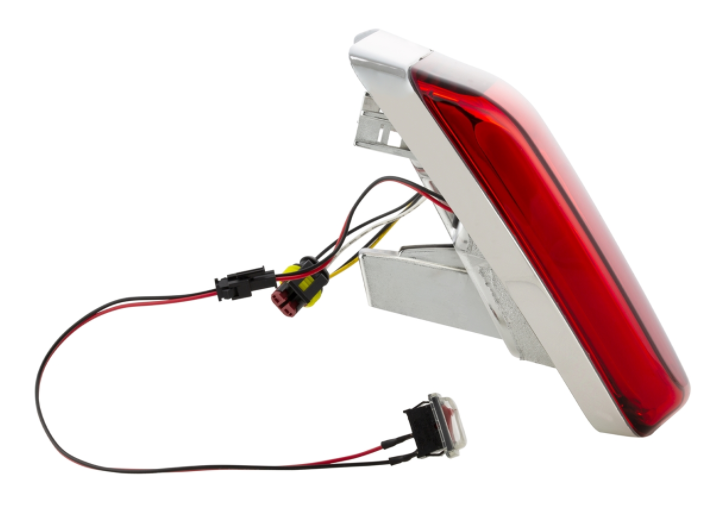 Fanale posteriore LED rosso per Vespa Primavera/​Sprint 50-150ccm, bordo - cromato