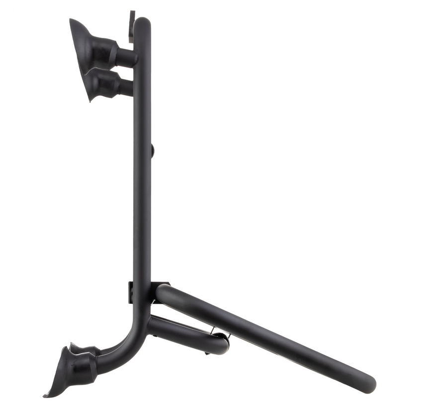 Portapacchi anteriore per Vespa GTS /GTS Super HPE /GTV 125/300 ('19-), pieghevole, nero opaco