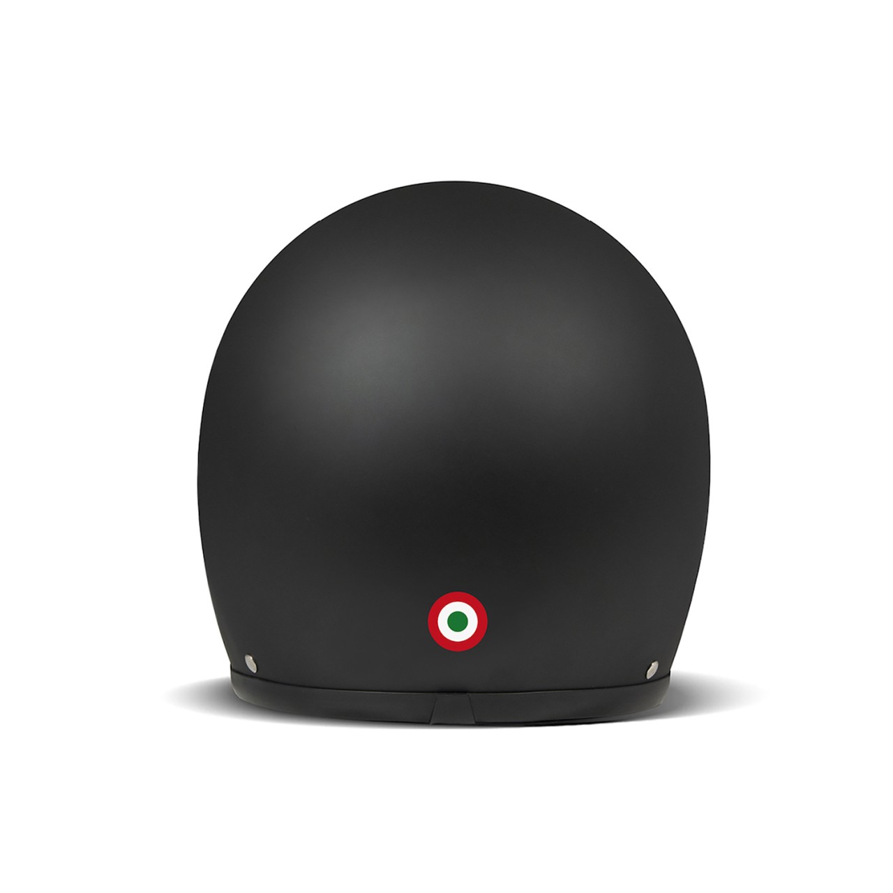 DMD casco jet Retro, nero, opaco, Ita Black, fibra di vetro, ECE 22.06