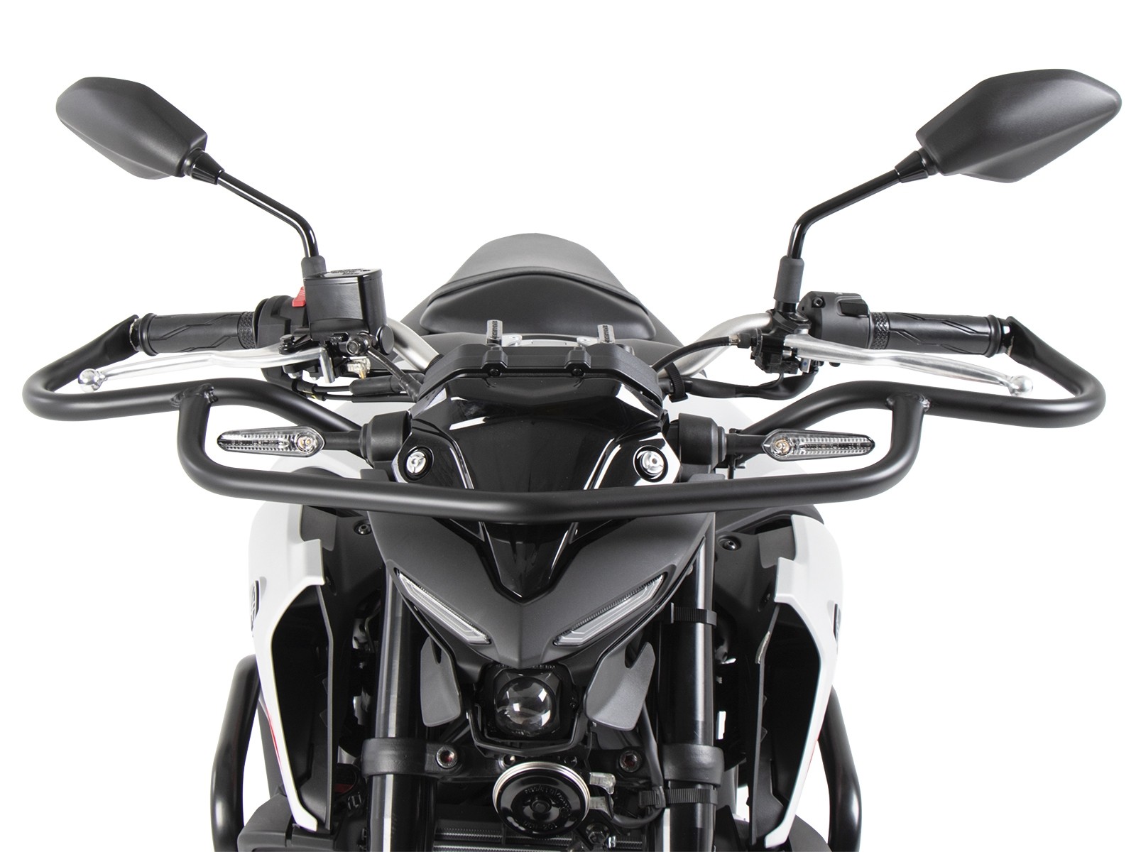 Barra di protezione anteriore nera per Yamaha MT-03 (Bj.20-) Hepco & Becker