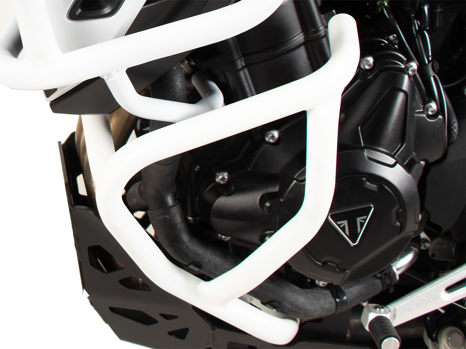 Protezione motore bianca per Triumph Tiger 900 GT / Pro (24-) Hepco & Becker