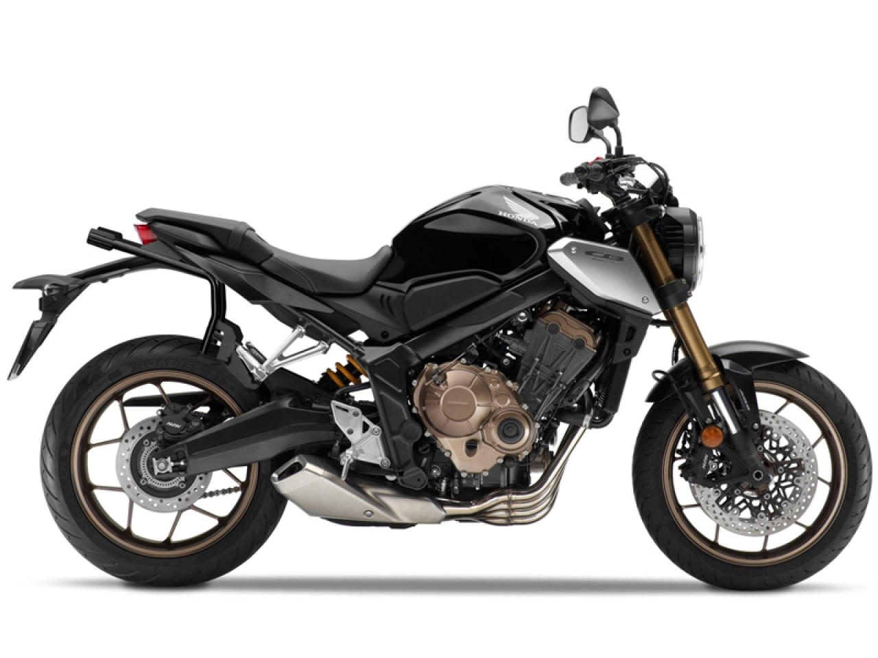 Portapacchi laterali Shad sistema 3P verniciato nero per Honda CB / CBR 650 R (19-20)