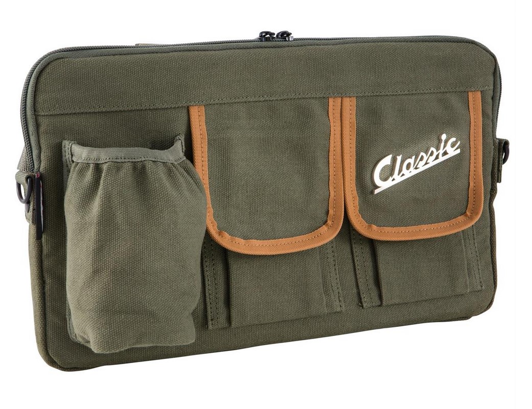 Borsa "Classic" per vano bagagli/portaoggetti Vespa - oliva, tela