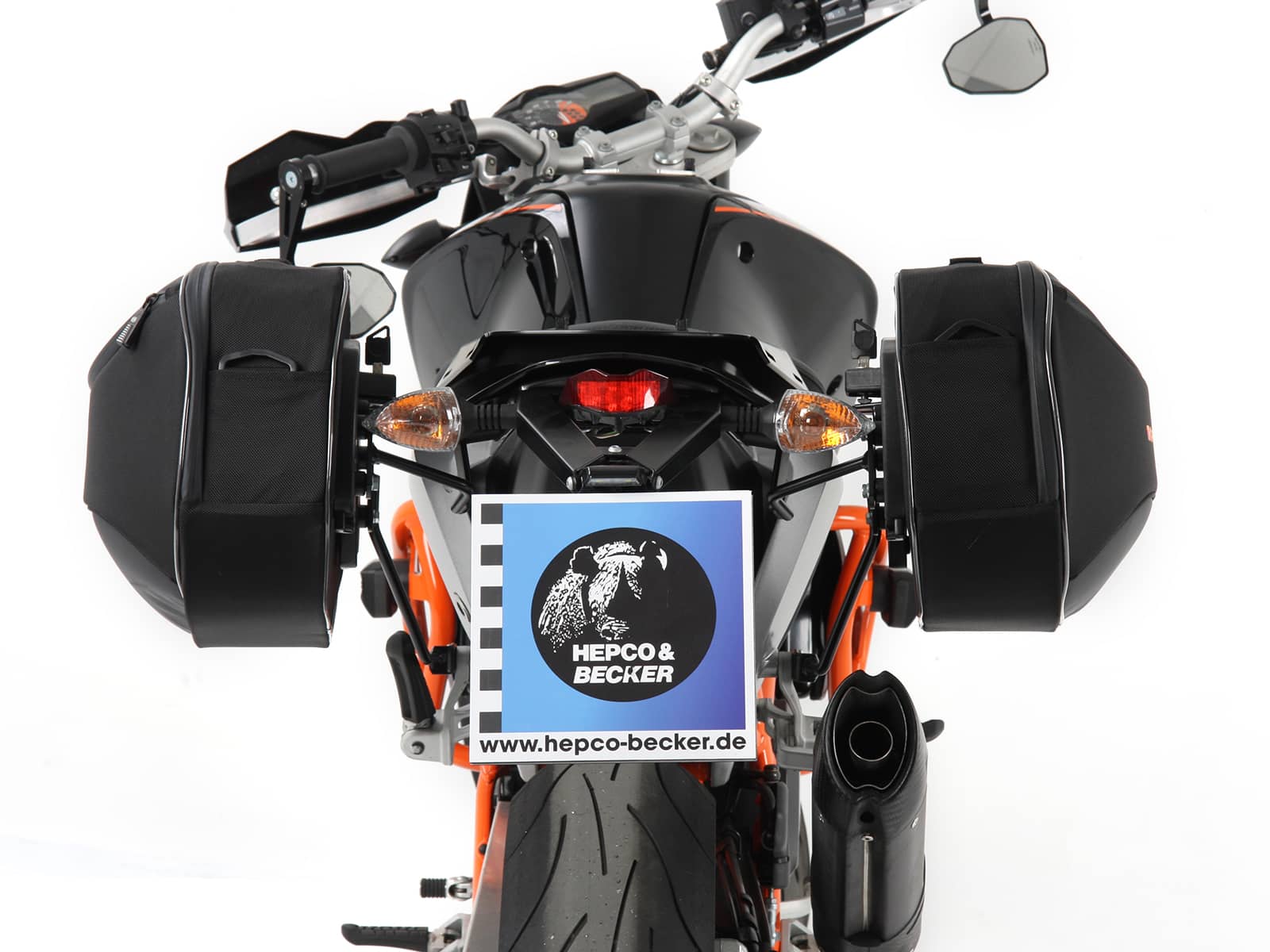 Set di borse morbide da strada per portapacchi C-Bow nero Hepco & Becker