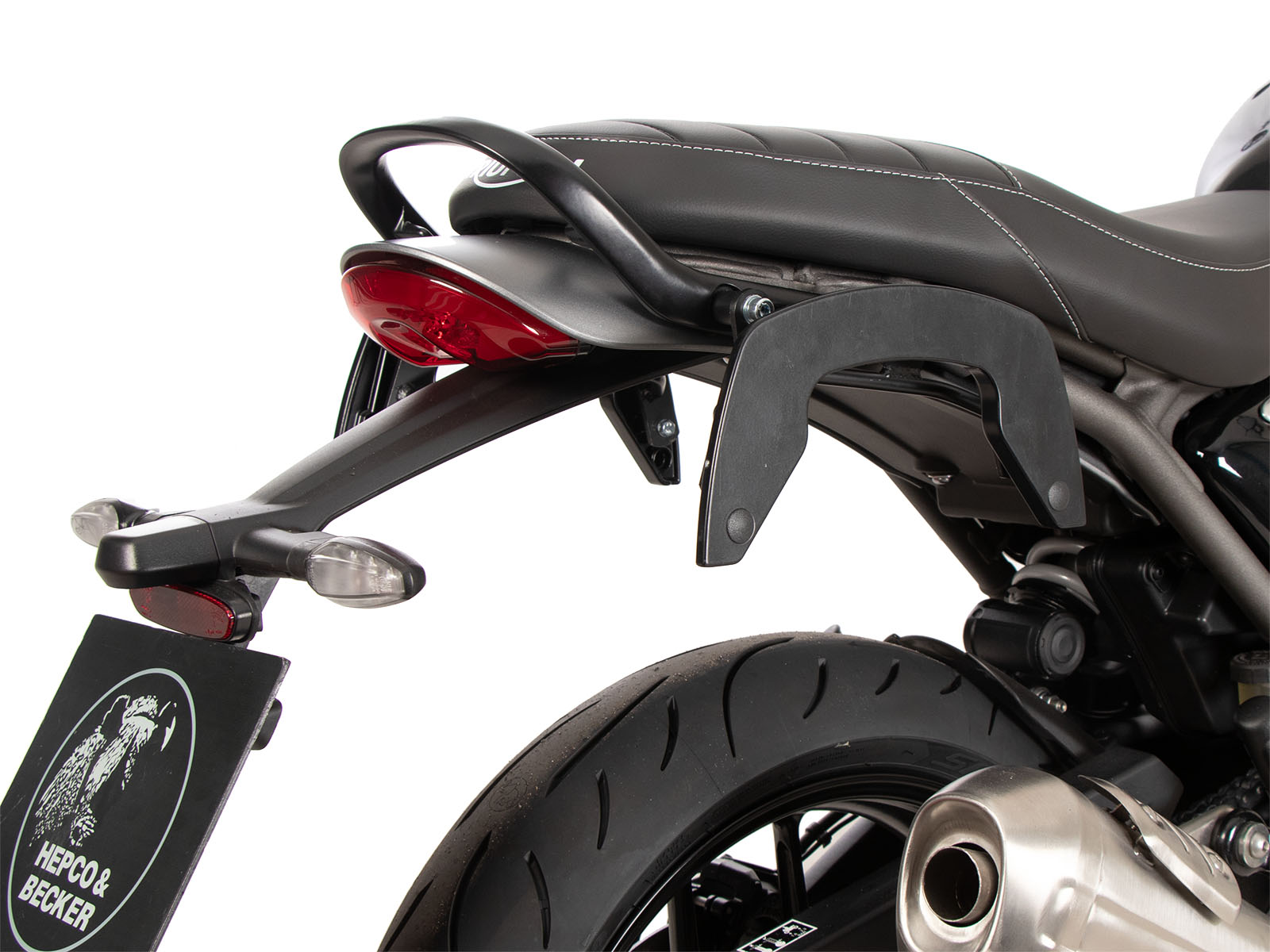 Portapacchi laterale C-Bow per Triumph Speed 400 (24-) Originale Hepco e Becker