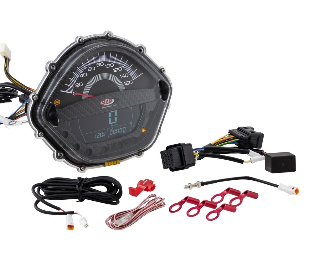 Contagiri / tachimetro per Vespa GTS 250cc (-'13), carbon-look