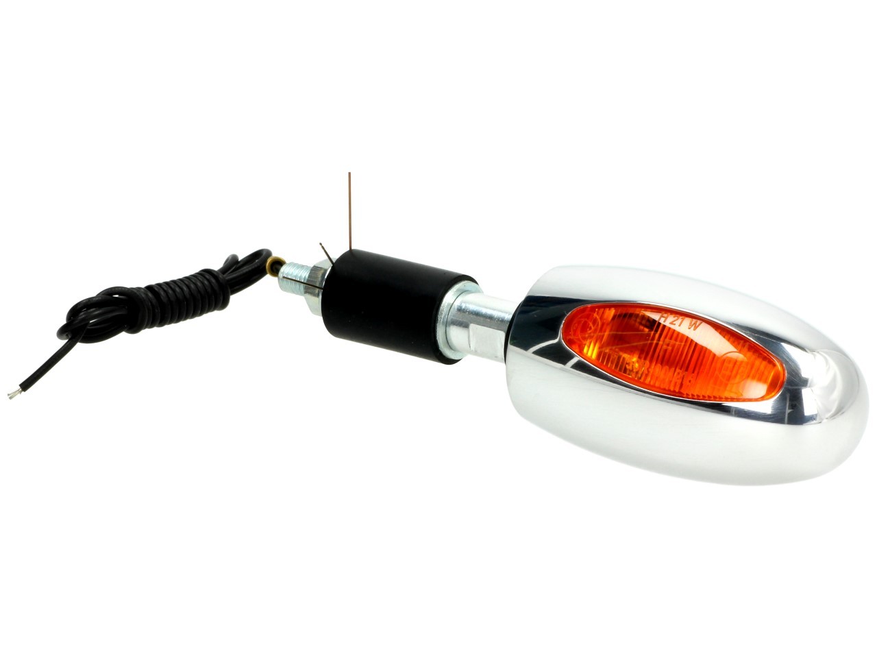 Indicatore Kellermann, BL 1000 giallo, alluminio, alogeno, VR/VL, 12 V, 21 W, cromo lucido, brillante