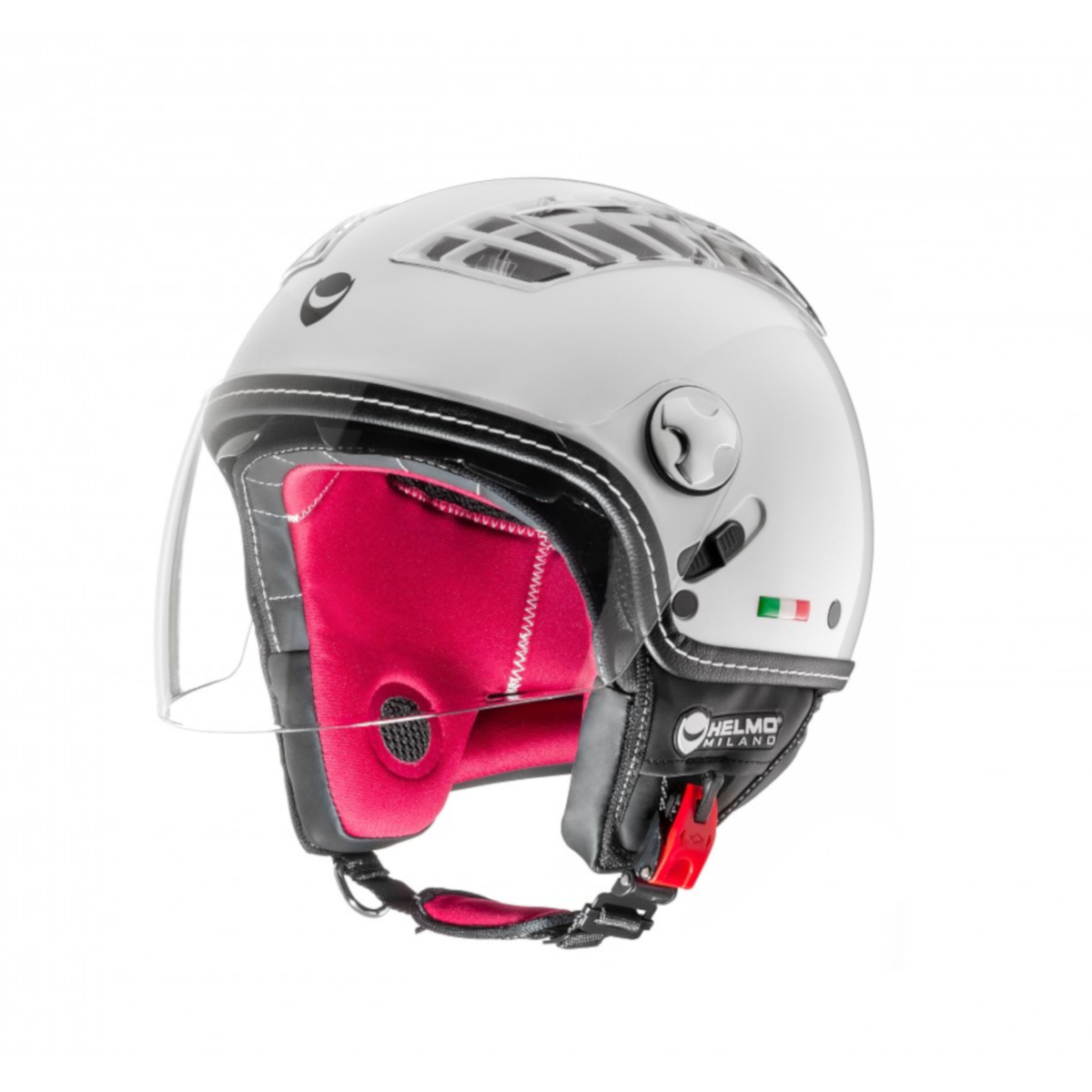 Helmo Milano Demi Jet, turbina, bianco